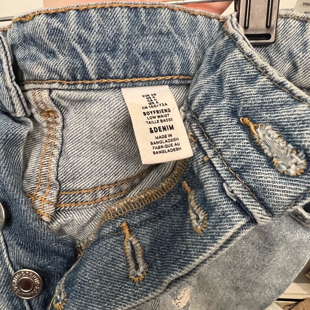 Blue Ripped Denim Jeans - Picture 3 of 4
